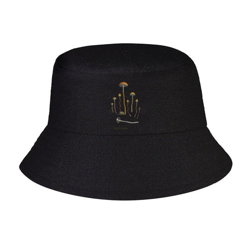 Whimsical Wild Mushroom Cluster Graphic Bucket Hat