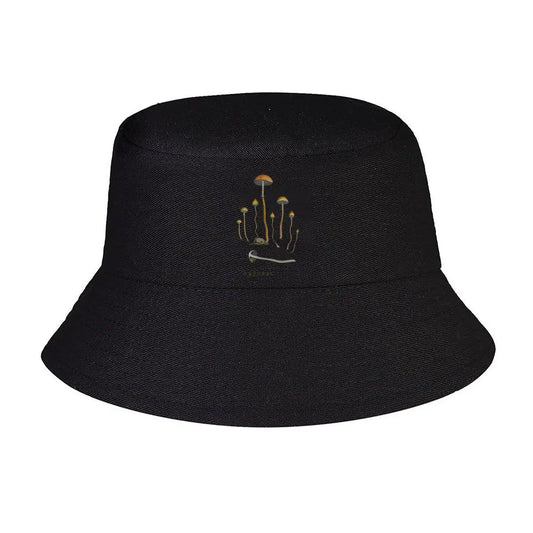 Whimsical Wild Mushroom Cluster Graphic Bucket Hat