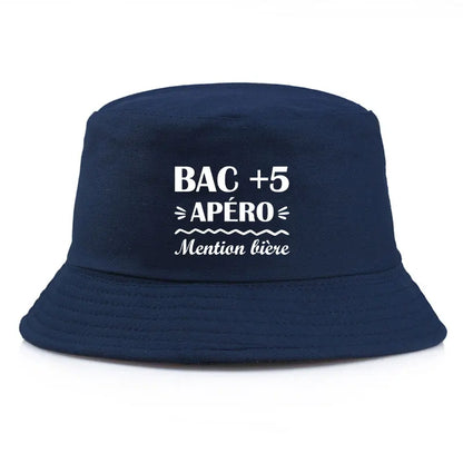 BAC +5 Apero Print Reversible Unisex Bucket Hat