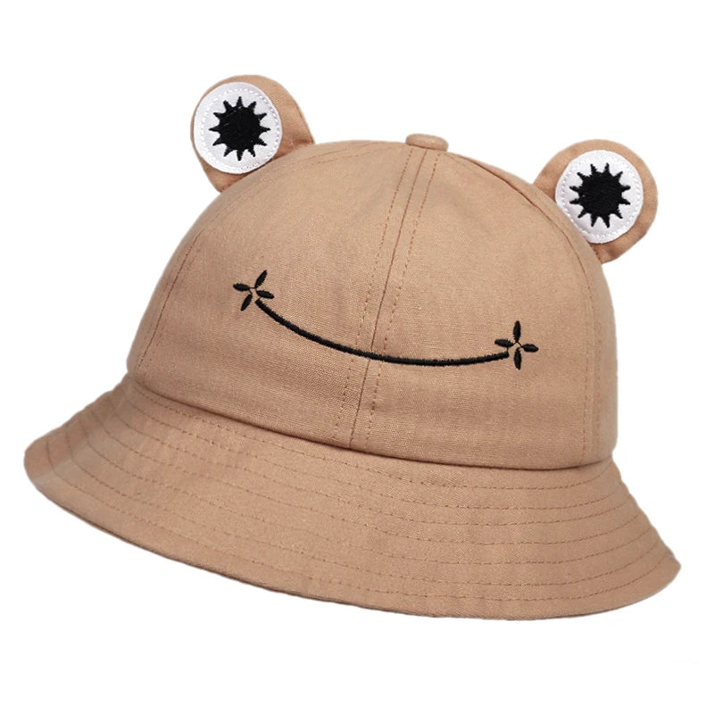 Unisex Cute Frog Style Personality Bucket Hats Fishermen Caps