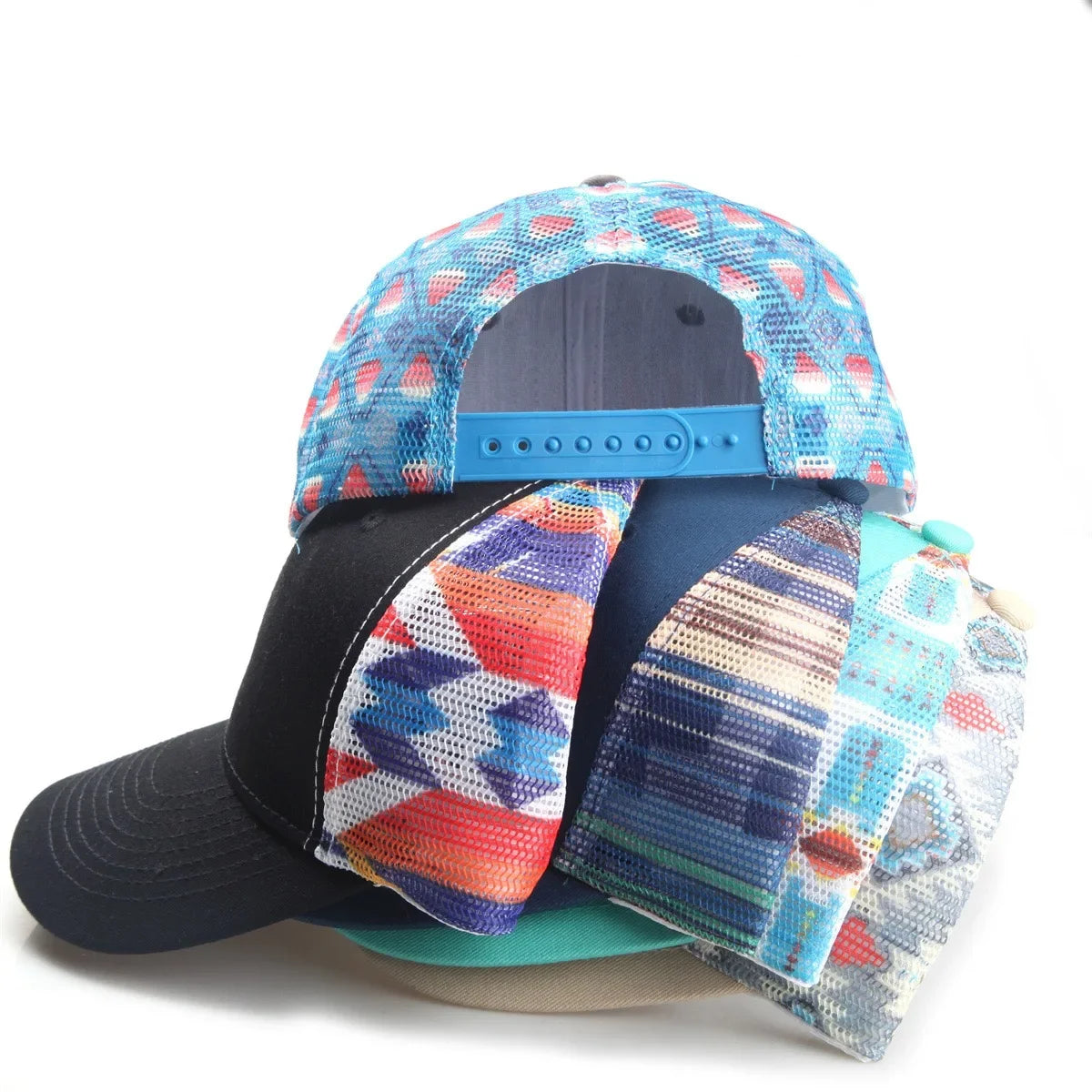Unisex Casual Cotton Mesh Baseball Cap