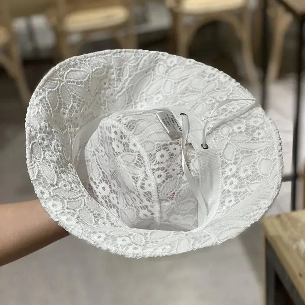 Korean Lace Breathable Summer Bucket Hat