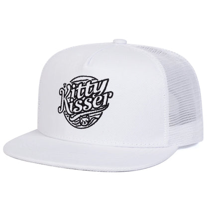 Unisex Kitty Kisser Letter Embroidery Hip-hop Net Hats