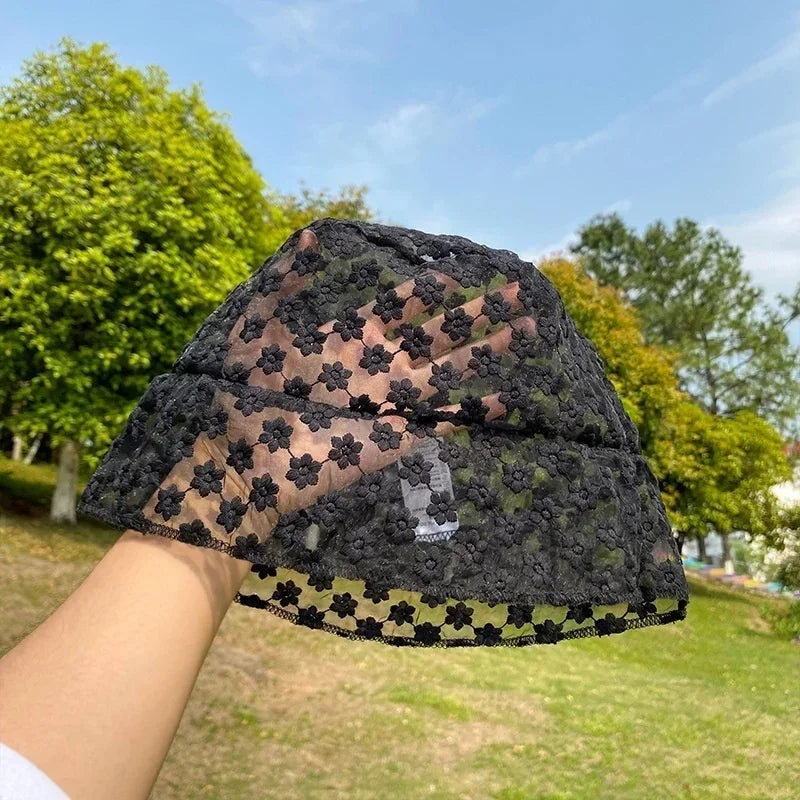 Lace Fashion Summer Breathable Shade Bucket Hat