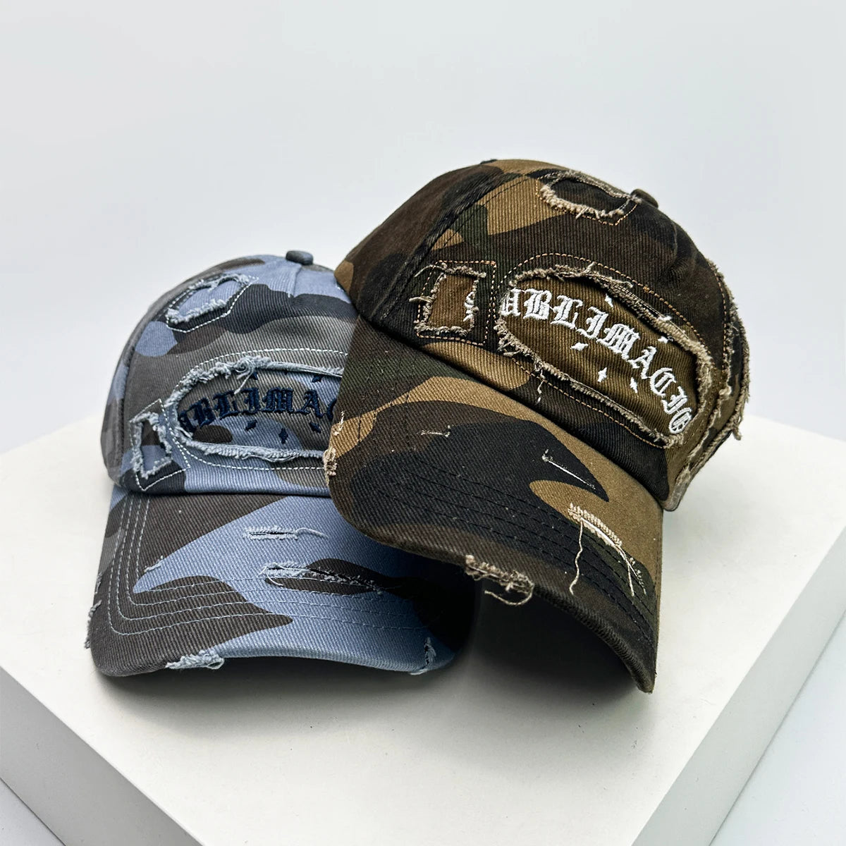 New Unisex Broken Style Sanskrit Embroidery Baseball Hat