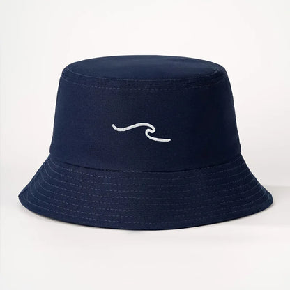 Wave Ripple Embroidery Bucket Hat