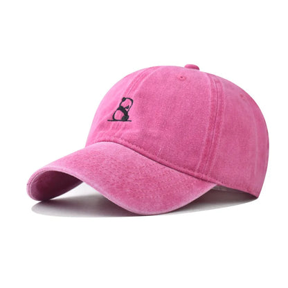 Cute Panda Embroidered Dad Baseball Cap