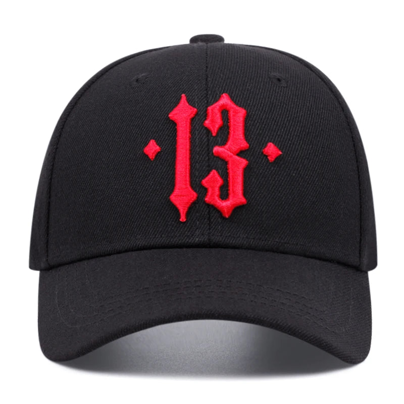 Unisex No.13 Embroidered Baseball Cap