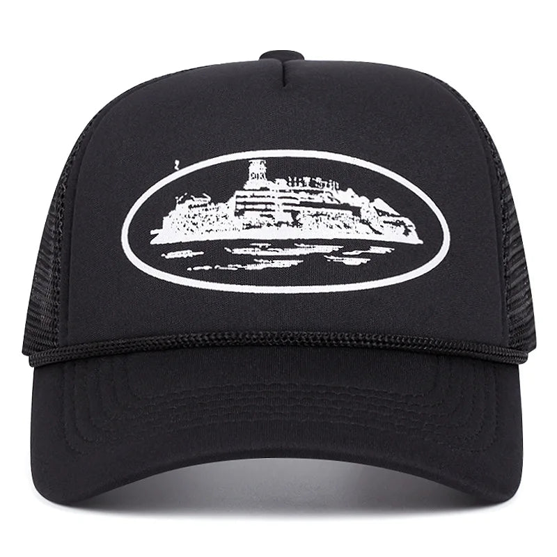 Letter Embroidery Mesh Baseball Cap