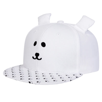 Little Bear Embroidery Outdoor Snapback Cap
