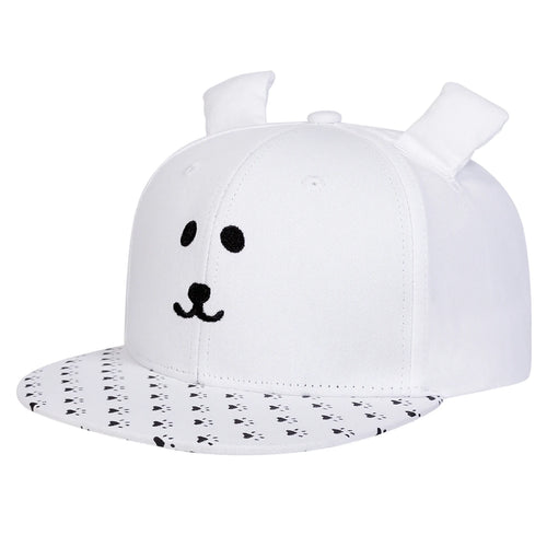 Little Bear Embroidery Outdoor Snapback Cap