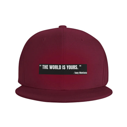Scarface Tony Montana World Yours Snapback Cap