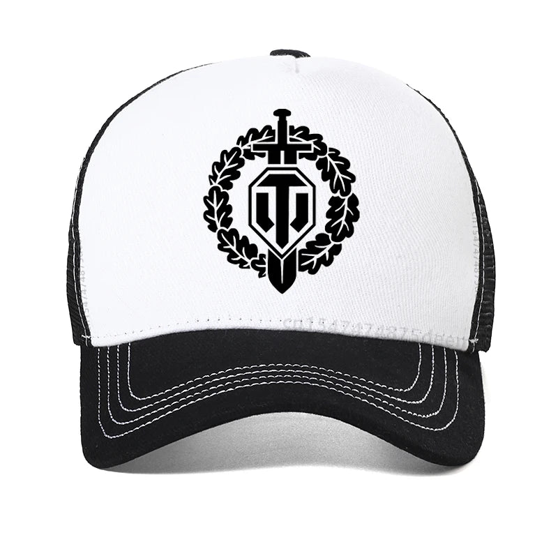 World Of Tanks Print Mesh Breathable Baseball Cap