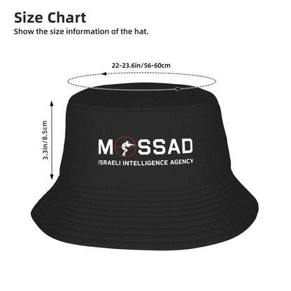 Mossad Israel Secret Intelligence Classic Foldable Bucket Hat