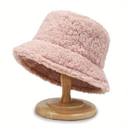 Korean Lambswool Teddy Fleece Winter Bucket Hat