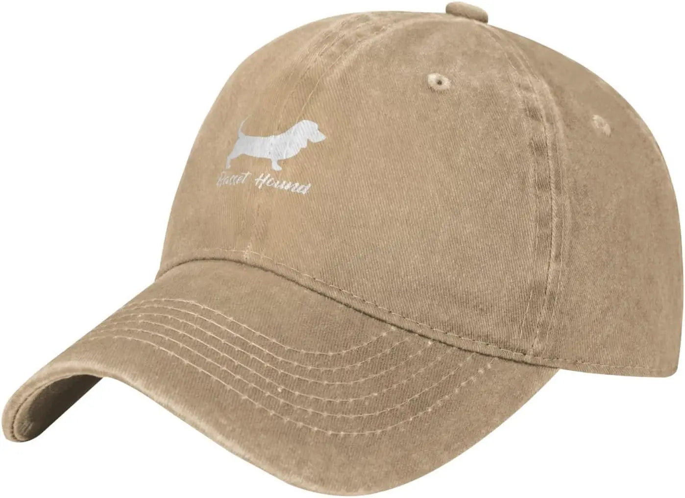 Casual Cotton Basset Hound Silhouette Baseball Cap