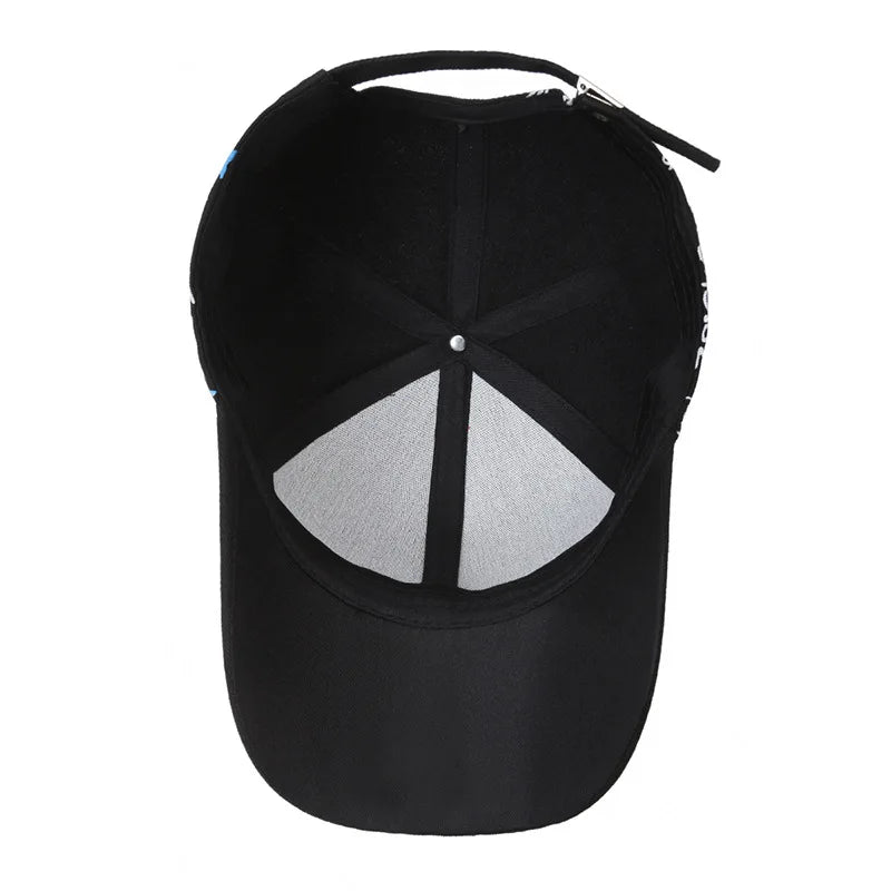 Finger Embroidery Hip Hop Trucker Baseball Cap