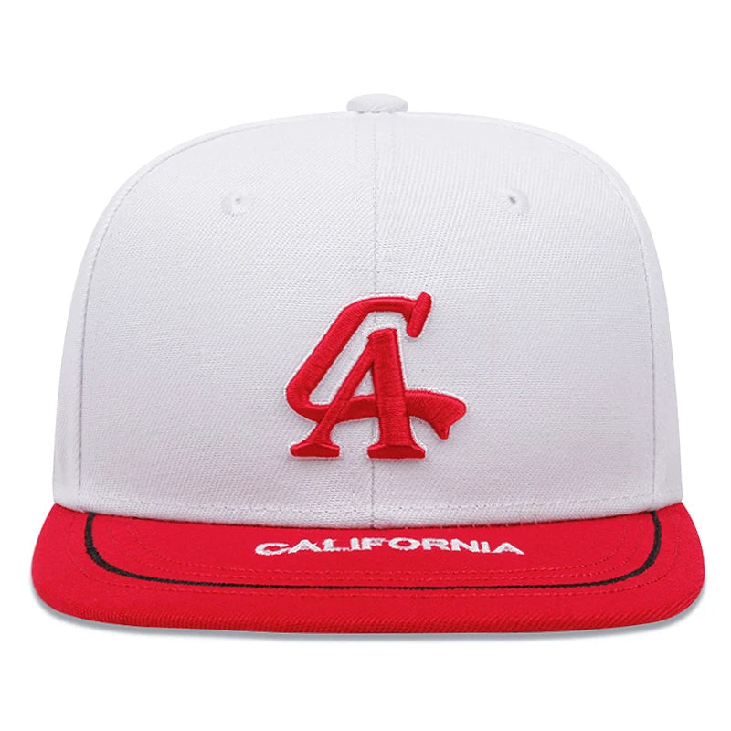 CA Embroidered Street Flat Brim Cap