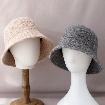 Korean Vintage Wool Bucket Hat