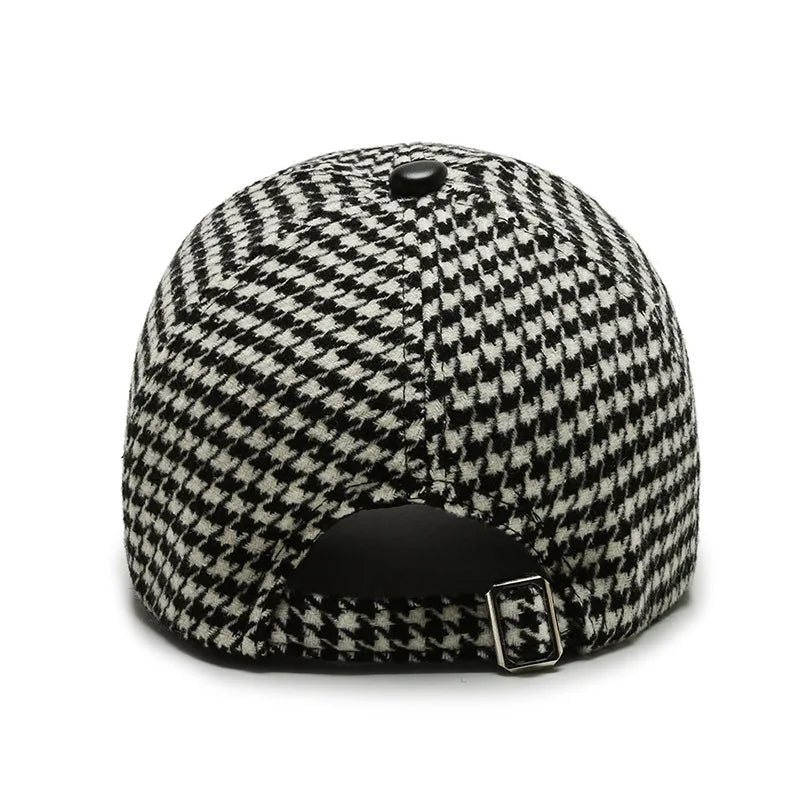 Fashion Check Winter Windproof Baseball Cap