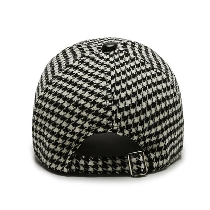 Fashion Check Winter Windproof Baseball Cap