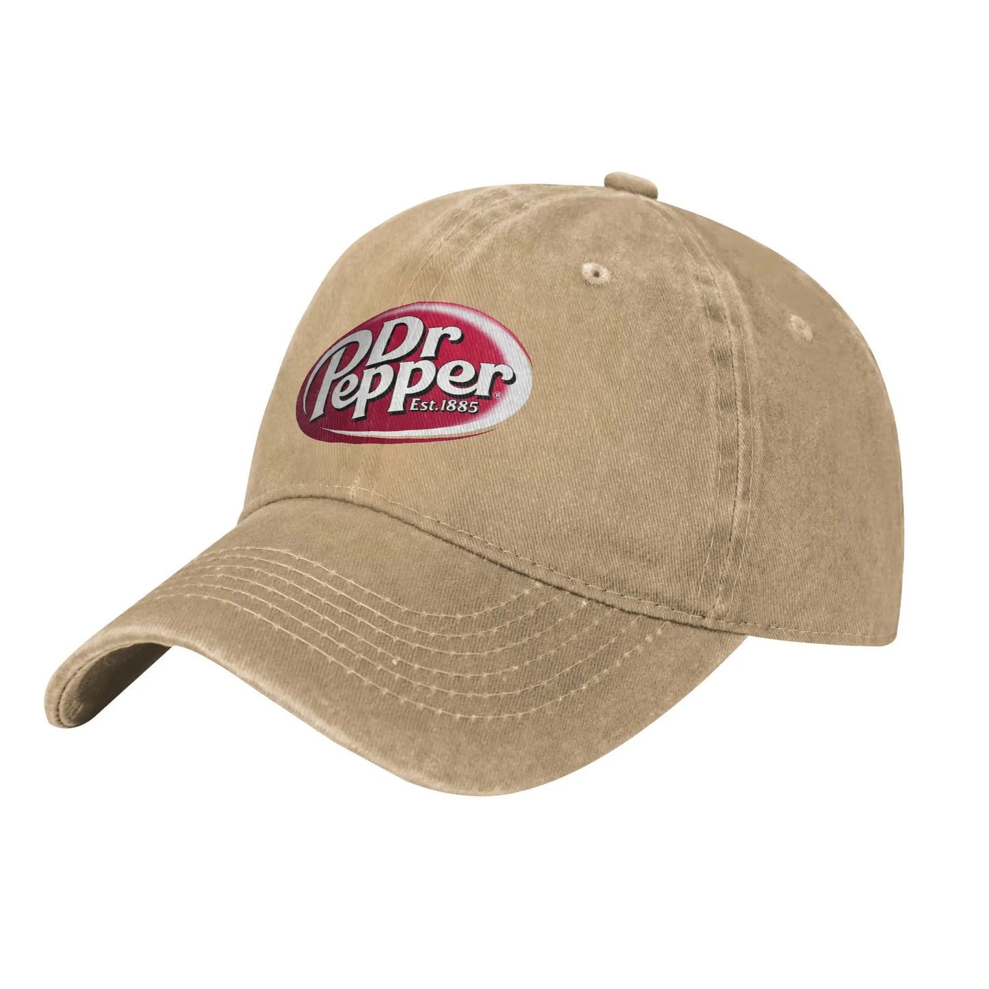 Dr Pepper Letter Distressed Snapback Baseball Cap