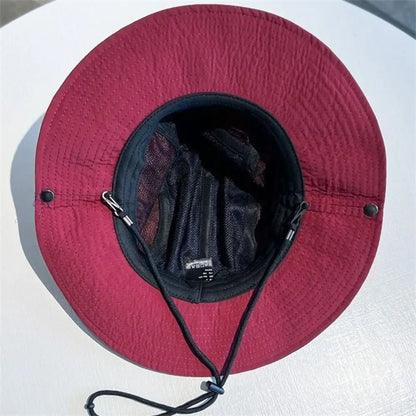 Quick-Dry Adjustable Polyester Bucket Hat