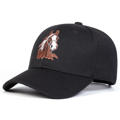 Unisex Horse Embroidery  Baseball Caps