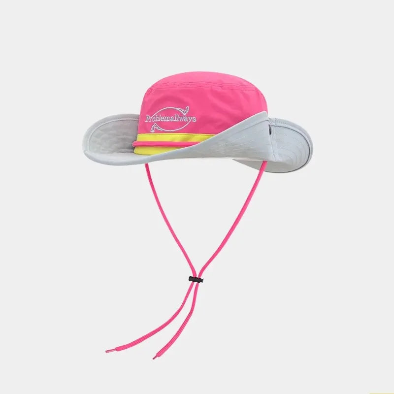 Japanese Retro Color Matching Bucket Hat Unisex