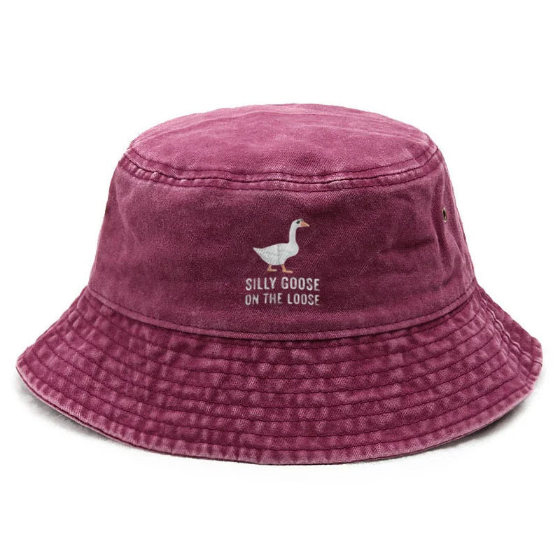 Silly Goose Washed Cotton Vintage Outdoor Beach Bucket Hat