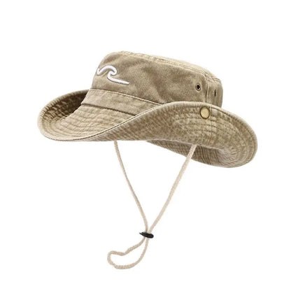 Cotton Embroidered Pattern Bucket Hat