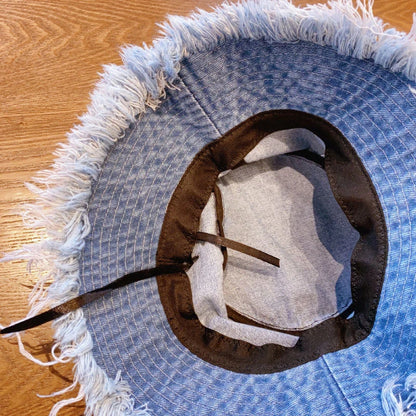 Korean Vintage Denim Bucket Hat