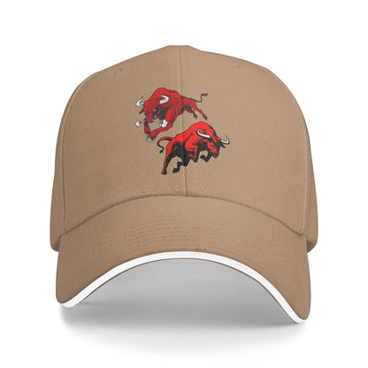 Funny Red Cow Mesh Outdoor Trucker Baseball Cap