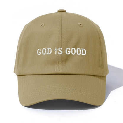 God Is Good Embroidery Dad Baseball Cap