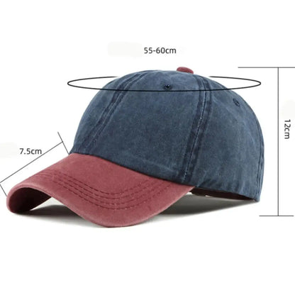 Classic Patchwork Cotton Snapback Baseball Cap