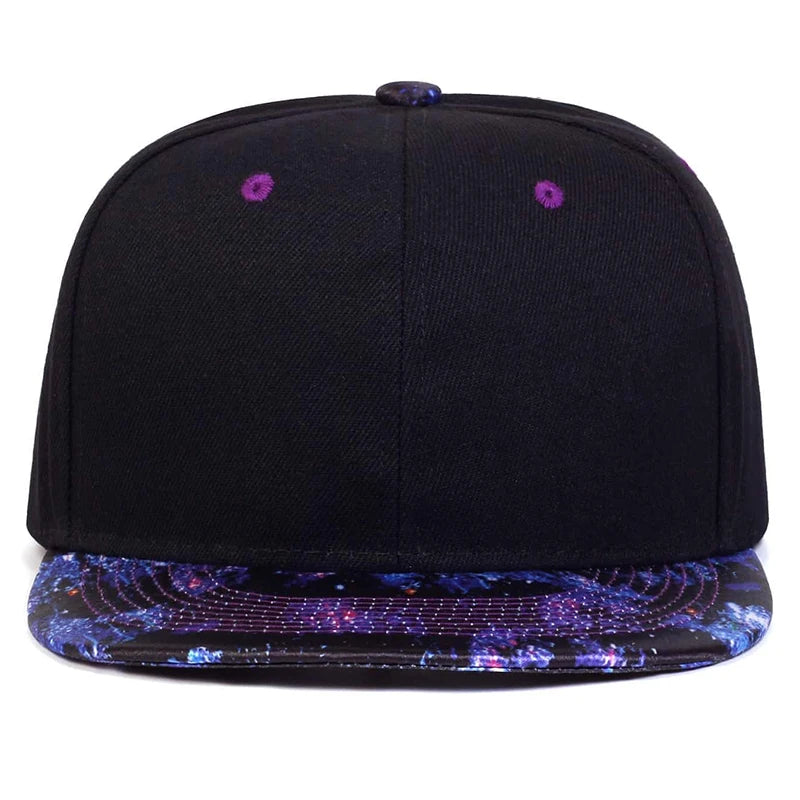 Fashion Starry Sky Hat Brim Baseball Cap Hip Hop Hat