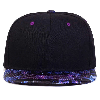 Fashion Starry Sky Hat Brim Baseball Cap Hip Hop Hat