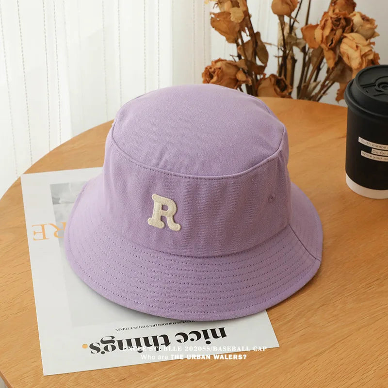 Unisex R Letter Fisherman Bucket Hat