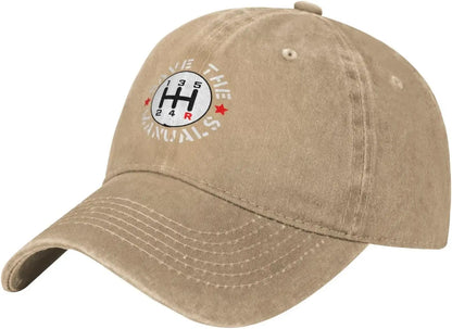 Save The Manuals 5 Speed Gear Shift Baseball Cap