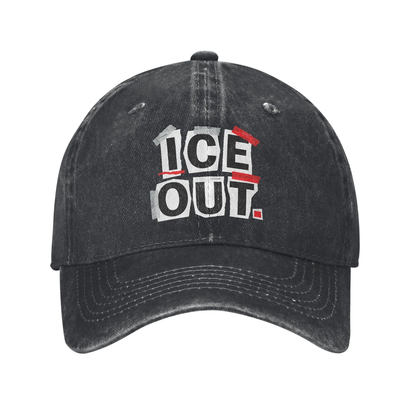 ICE Out Logo Cotton Adjustable Trucker Baseball Cap