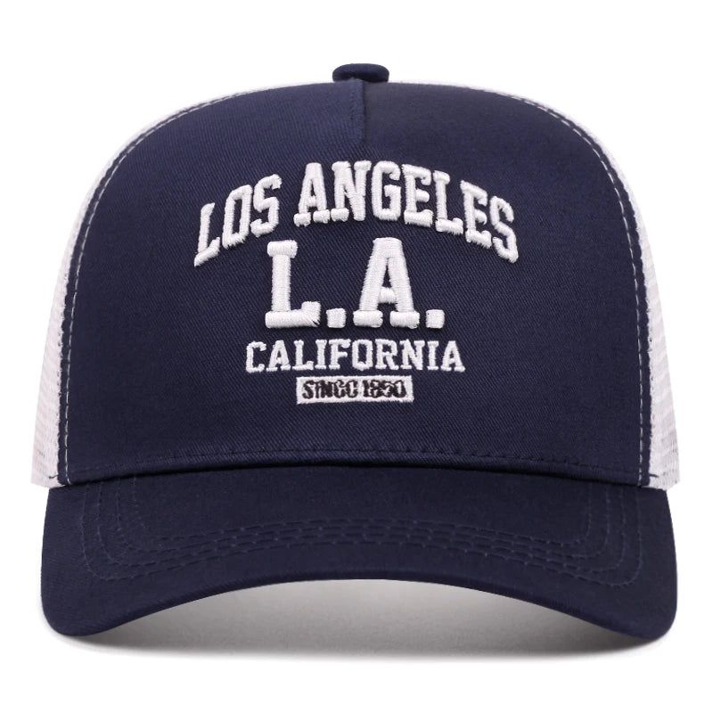 Los Angeles Embroidered Trucker Cap Unisex