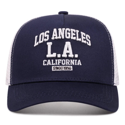 Los Angeles Embroidered Trucker Cap Unisex