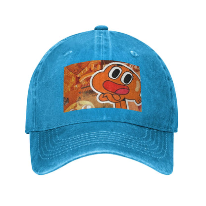 Darwin Watterson Washed Denim Adjustable Baseball Cap
