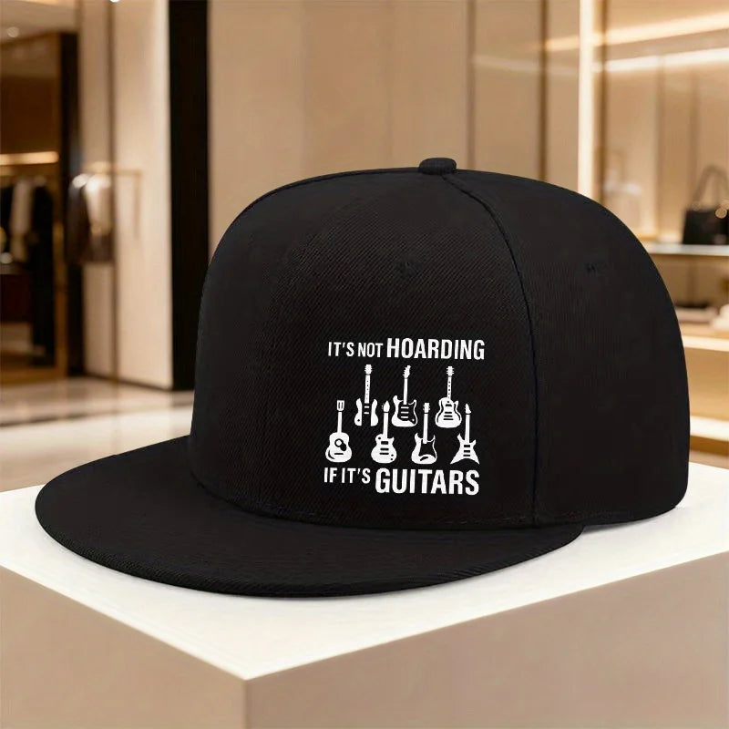 Guitars Not Hoarding Music Lover Snapback Cap