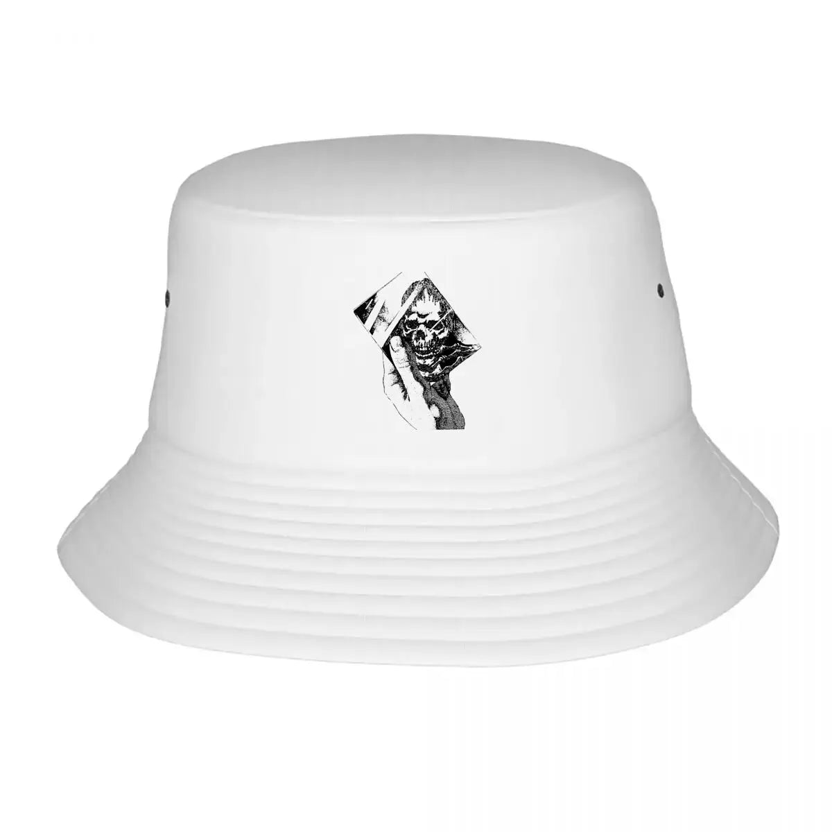 Distorted Portrait Halftone Pattern Bucket Hat