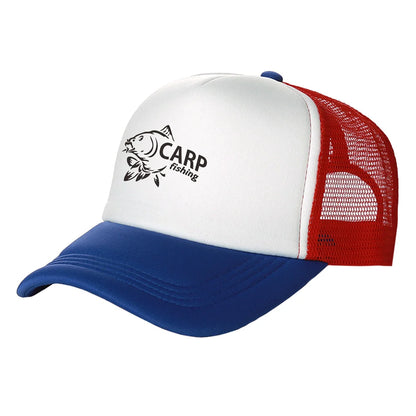 Funny Carp Fishing Trucker Baseball Cap