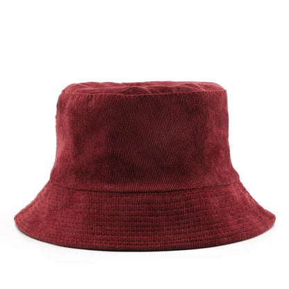 Corduroy Bucket Hat For Women Men New