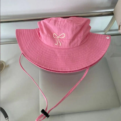 Quick Dry Bow Strap Bucket Hat
