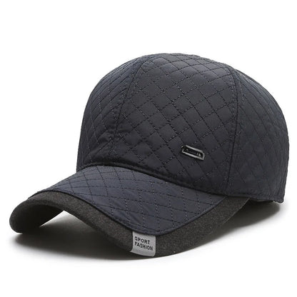 Winter Solid Color Quilted Embroidery Hat