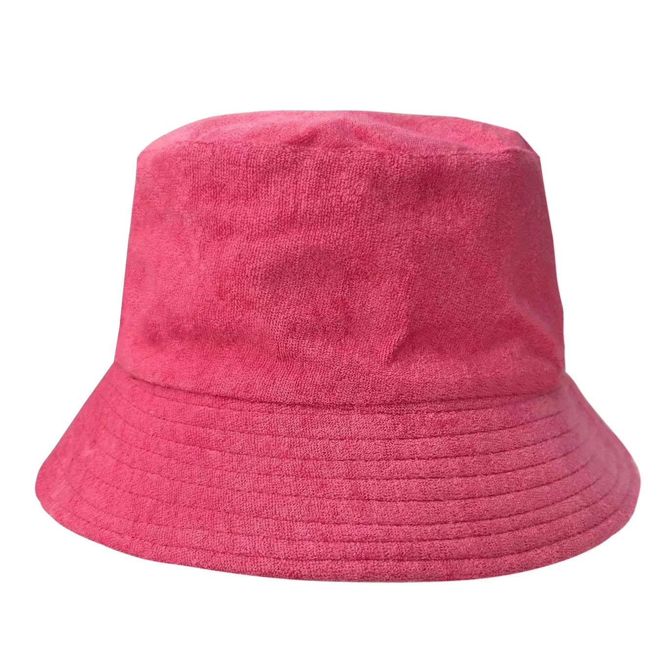 Candy Color Terry Cloth Sun Bucket Hat